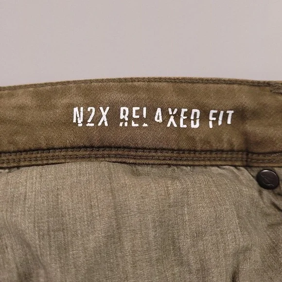 DUER N2X Relaxed Fit Pants Mens 30x32 Olive Green Stretch Performance Casual - Picture 7 of 14